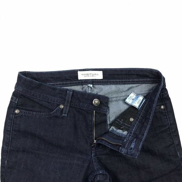 Habitual Women's Eventide Wide Leg Dark Wash Denim Jeans Size 26 - Picture 8 of 12